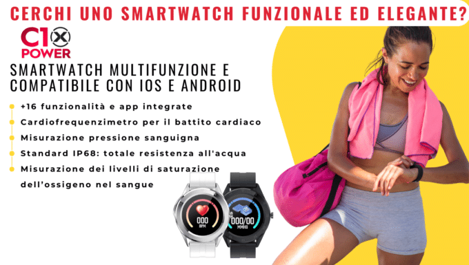 C10 xPower: il miglior smartwatch sul mercato sotto i 60 euro