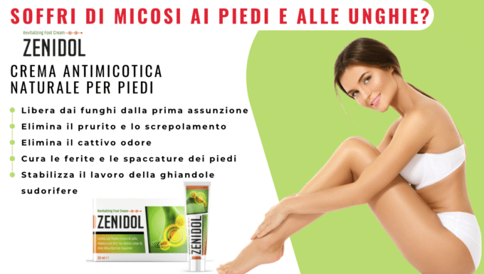 Zenidol crema: il rimedio naturale per eliminare i funghi dai piedi